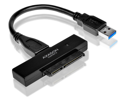 Adapter do dysków Axagon ADSA-1S6, USB 3.2 Gen 1 - SATA 6G SSD/HDD adapter w tym 2.5"